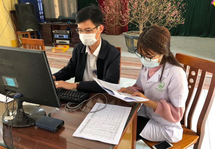 Bên cạnh đó, các tình nguyện viên nhà trường cũng tham gia vào tổ truy vết của tỉnh. Ảnh: Nhà trường cung cấp