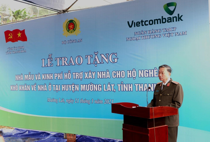 Đại tướng Tô Lâm Ủy viên Bộ Chính trị, Bộ trưởng Bộ Công an phát biểu tại buổi lễ Đại tướng Tô Lâm Ủy viên Bộ Chính trị, Bộ trưởng Bộ Công an phát biểu tại buổi lễ