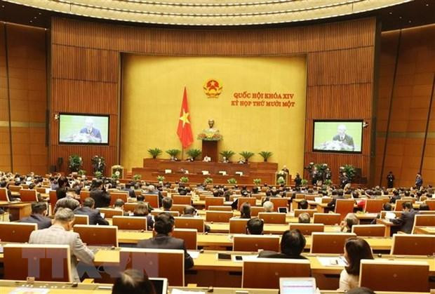 Tổng Bí thư, Chủ tịch nước Nguyễn Phú Trọng trình bày Báo cáo tổng kết công tác nhiệm kỳ 2016-2021 của Chủ tịch nước. (Ảnh: Dương Giang/TTXVN) Tổng Bí thư, Chủ tịch nước Nguyễn Phú Trọng trình bày Báo cáo tổng kết công tác nhiệm kỳ 2016-2021 của Chủ tịch nước. (Ảnh: Dương Giang/TTXVN)