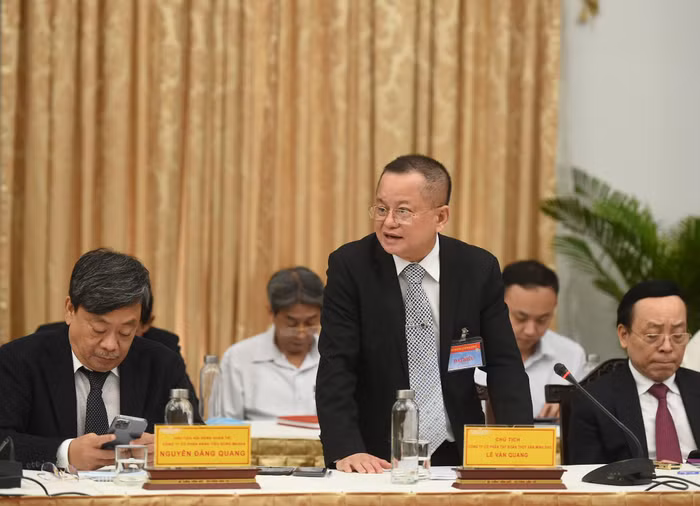 Ông Lê Văn Quang, Chủ tịch Tập đoàn Thủ sản Minh Phú tin tưởng Việt Nam sẽ trở thành cường quốc sản xuất-chế biến tôm số 1 thế giới. Ảnh: VGP/Quang Hiếu