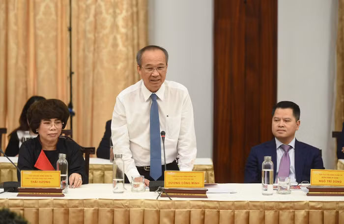 Ông Dương Công Minh, Chủ tịch Hiệp hội Macca Việt Nam: Đến 2045, Việt Nam trồng 300.000 ha macca, giá trị xuất khẩu 5 tỷ USD. Ảnh: VGP/Quang Hiếu