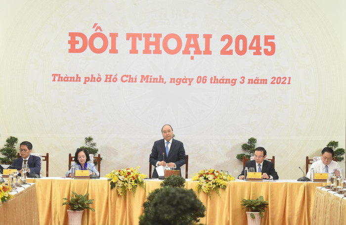 “Đối thoại 2045” sẽ tổ chức định kỳ để lắng nghe tiếng nói từ giới tinh hoa, từ các trí thức, các doanh nghiệp về hiện thực hóa mục tiêu Việt Nam hùng cường, thịnh vượng. Ảnh: VGP/Quang Hiếu “Đối thoại 2045” sẽ tổ chức định kỳ để lắng nghe tiếng nói từ giới tinh hoa, từ các trí thức, các doanh nghiệp về hiện thực hóa mục tiêu Việt Nam hùng cường, thịnh vượng. Ảnh: VGP/Quang Hiếu