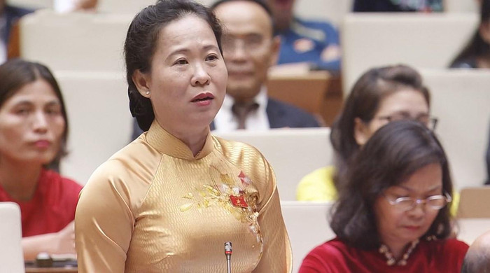 Đại biểu Tô Ái Vang (đoàn Sóc Trăng)