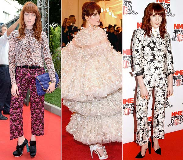 11. Florence Welch trông khá nặng nề, o bế với chiếc váy xếp tầng kín đặc. Còn hai trang phục họa tiết kia, người hâm mộ nhận xét nó thiếu đi sự tinh tế 11. Florence Welch trông khá nặng nề, o bế với chiếc váy xếp tầng kín đặc. Còn hai trang phục họa tiết kia, người hâm mộ nhận xét nó thiếu đi sự tinh tế