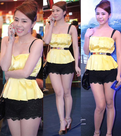 Chiếc quần của Quỳnh Nga chỉ thích hợp cho khung cảnh ở phòng ngủ hơn là ở những sự kiện