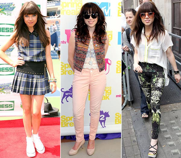 12. Nữ ca sĩ Carly Rae Jepsen cùng 3 trang phục cô mặc tại ngày hội Arthur Ashe Kids' Day ở NYC; MTV Spring Break, Las Vegas và khi rời khỏi trường quay BBC Radio 1 ở London cũng được xét vào danh sách này theo bình chọn của người hâm mộ 12. Nữ ca sĩ Carly Rae Jepsen cùng 3 trang phục cô mặc tại ngày hội Arthur Ashe Kids' Day ở NYC; MTV Spring Break, Las Vegas và khi rời khỏi trường quay BBC Radio 1 ở London cũng được xét vào danh sách này theo bình chọn của người hâm mộ