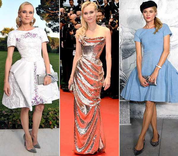 Nữ diễn viên Diane Kruger thường xuyên ghi điểm mỗi khi xuất hiện bởi gu mặc đa dạng và ấn tượng.