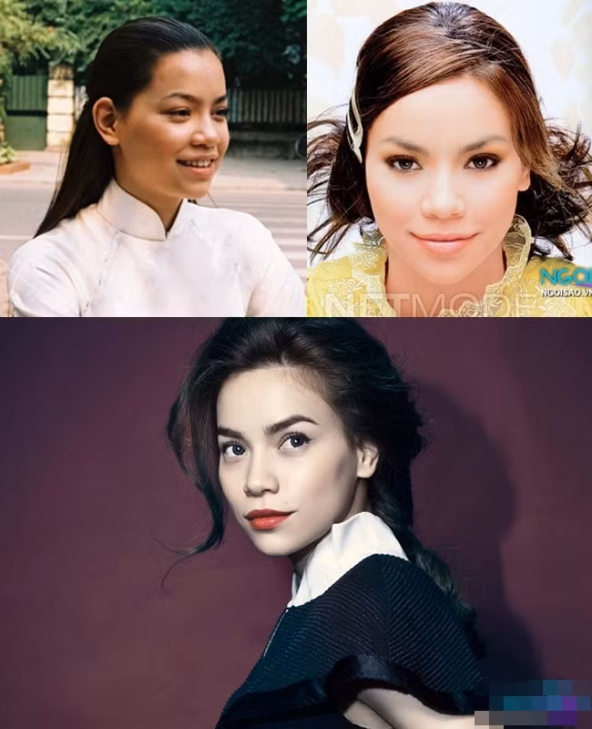 Nét đẹp "lai Pháp" của Hồ Ngọc Hà thời xa xưa với cánh mũi to và bạnh đã được cô nàng "làm ảo thuật" trở nên thon gọn đến bất ngờ.