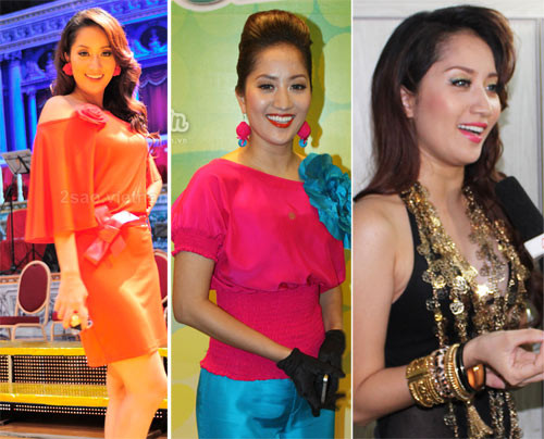 Khánh Thy được xem như một bình hoa di động