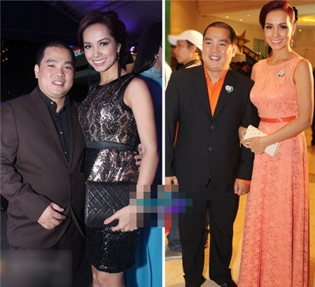 4. Vợ chồng Thúy Hạnh - Minh Khang Có một bí quyết đơn giản nhưng rất hiệu quả khiến cựu siêu mẫu Thúy Hạnh luôn tự tin và gợi cảm bên anh chồng "quả bóng" Minh Khang - đó chính sự hài hòa. Có thể là những thiết kế kẻ sọc tone-sur-tone khiến Minh Khang "thon thả" bên cạnh cô vợ xinh đẹp, hoặc cũng có thể là những bộ trang phục trắng - đen, xanh - trắng để tăng sự nổi bật cho cả hai.