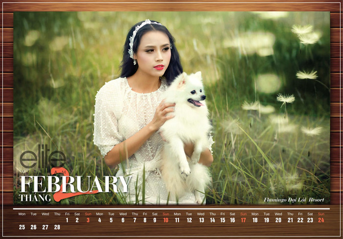 Tháng 2: Người mẫu Phương Thảo Tháng 2: Người mẫu Phương Thảo