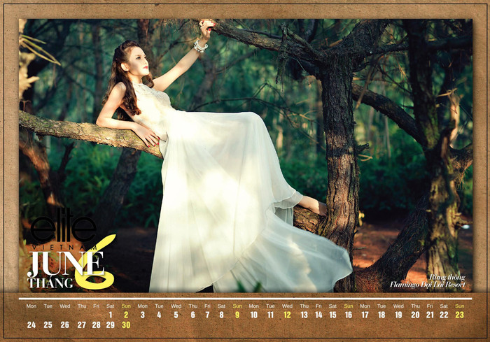 Tháng 6: Người mẫu Hà Kiều Trang Tháng 6: Người mẫu Hà Kiều Trang
