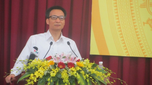 Phó Thủ Tướng Chính phủ Vũ Đức Đam phát biểu kết luận Hội nghị (Ảnh: T.Q) Phó Thủ Tướng Chính phủ Vũ Đức Đam phát biểu kết luận Hội nghị (Ảnh: T.Q)