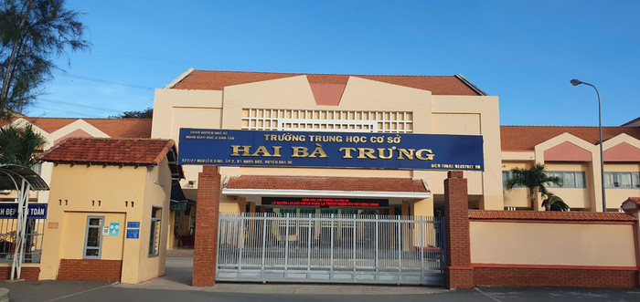 Trường trung học cơ sở Hai Bà Trưng, huyện Nhà Bè, Thành phố Hồ Chí Minh (ảnh minh họa: CTV) HaiBaTrungNhaBeabc.jpg
