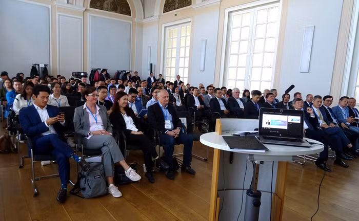 Hình ảnh hội trường trong hội nghị khai trương VGIN ngày 14/9/2019 tại HU Berlin