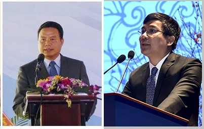 Ông Nguyễn Minh Vũ (bên phải), ông Lê Văn Thanh (bên trái). Ảnh: Baoquocte.vn Ông Nguyễn Minh Vũ (bên phải), ông Lê Văn Thanh (bên trái). Ảnh: Baoquocte.vn
