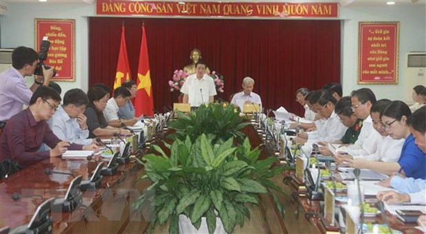 Bí thư Trung ương Đảng, Trưởng Ban Nội chính Trung ương Phan Đình Trạc phát biểu tại buổi làm việc với Ban Thường vụ Tỉnh ủy Đồng Nai. (Ảnh: Sỹ Tuyên/TTXVN) Bí thư Trung ương Đảng, Trưởng Ban Nội chính Trung ương Phan Đình Trạc phát biểu tại buổi làm việc với Ban Thường vụ Tỉnh ủy Đồng Nai. (Ảnh: Sỹ Tuyên/TTXVN)