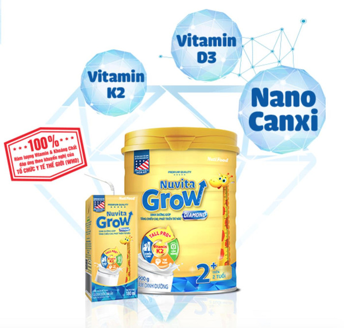 Nuvita Grow Diamond với bộ ba dưỡng chất hoàn hảo Nuvita Grow Diamond với bộ ba dưỡng chất hoàn hảo