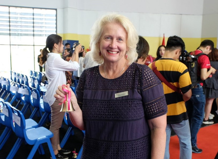 Cô Lynda Shannon hiện đang dạy môn Du lịch Lữ hành tại TH School. Cô Lynda Shannon hiện đang dạy môn Du lịch Lữ hành tại TH School.