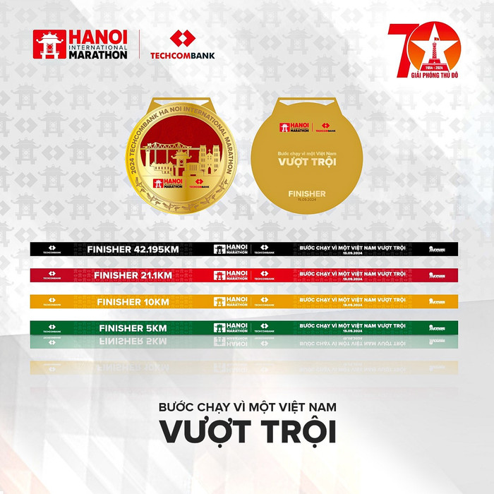 Mẫu huy chương chung cuộc Giải Marathon Quốc tế Hà Nội Techcombank mùa 3. Huy chuong chung cuoc HN MRT mua 3.jpg