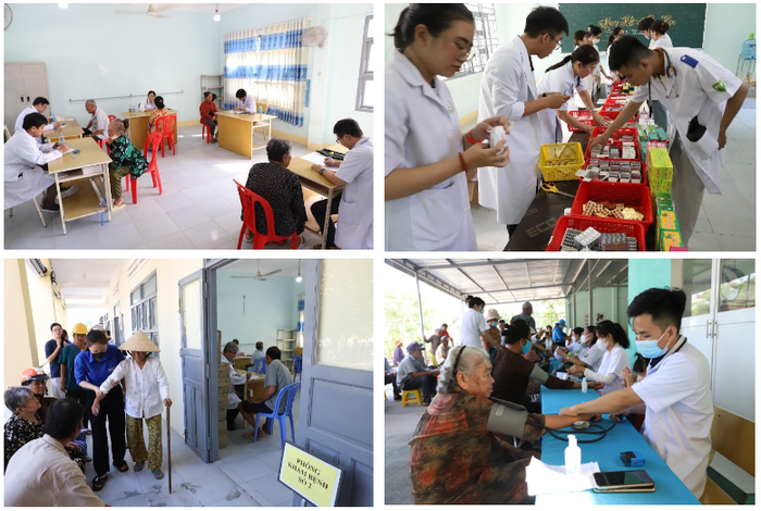 Người dân được tận tình thăm khám và phát thuốc miễn phí. nguoidan.png