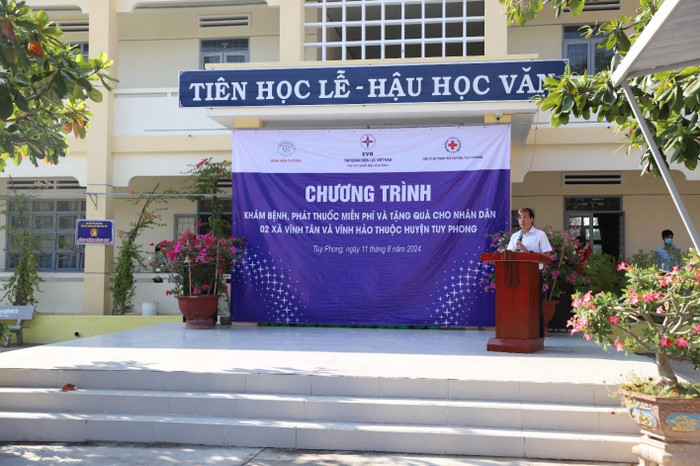 Ông Uông Quang Huy – Phó Chủ tịch Công đoàn Điện lực Việt Nam phát biểu tại chương trình. quanghuy.jpg