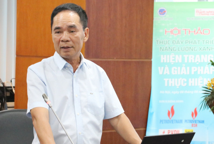 Tiến sĩ Nguyễn Quốc Thập, Chủ tịch Hội Dầu khí Việt Nam phát biểu. Anh1.jpg