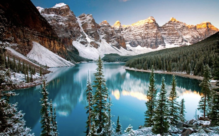 Một góc thành phố ở Canada vào mùa đông Một góc thành phố ở Canada vào mùa đông
