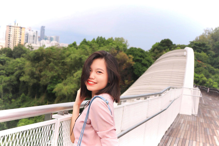 Nguyễn Mỹ Bình An giành học bổng Asean do Singapore tài trợ và đang theo học tại quốc gia này. (Ảnh: Nhân vật cung cấp)