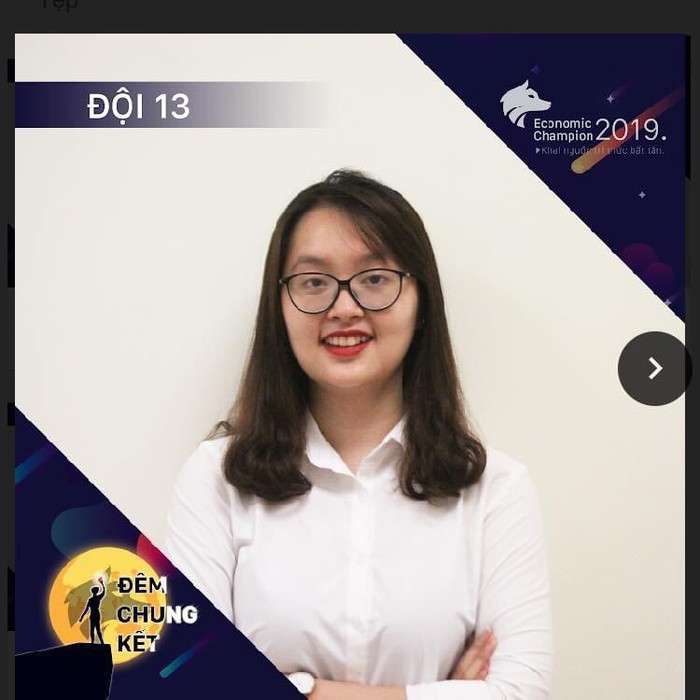 Diệu Hương trong một lần tham gia cuộc thi về tài chính. (Ảnh: Nhân vật cung cấp) Diệu Hương trong một lần tham gia cuộc thi về tài chính. (Ảnh: Nhân vật cung cấp)