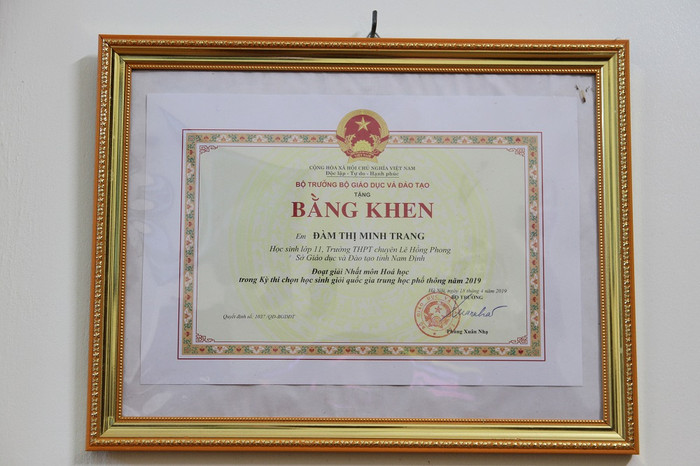 Gặp chủ nhân tấm huy chương Vàng Olympic Hóa học quốc tế đầu tiên ở Nam Định ảnh 3 Gặp chủ nhân tấm huy chương Vàng Olympic Hóa học quốc tế đầu tiên ở Nam Định ảnh 3
