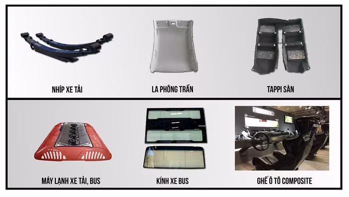Một số sản phẩm linh kiện OEM do THACO cung cấp.