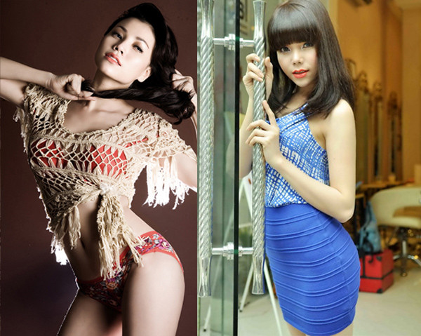 Trà Ngọc Hằng cũng là một kiều nữ "gọt" cằm rõ rệt.