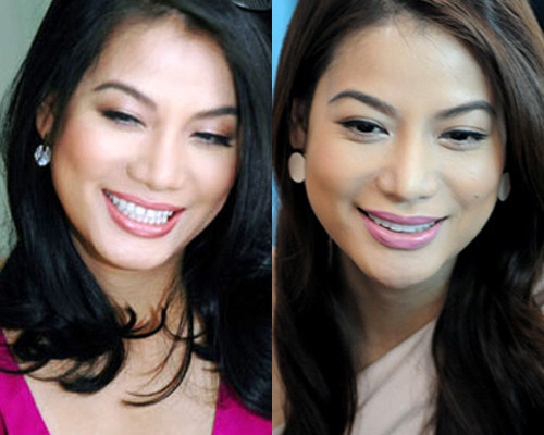 Ngọc Ánh không thay đổi cách cười nhưng có chút thay đổi ở cằm.