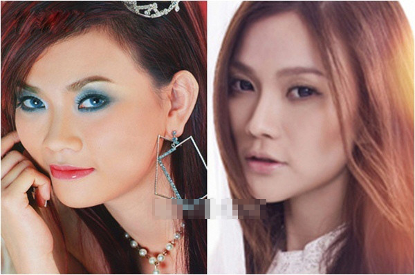 Thu Thủy cũng gợi cảm hơn khi giã từ chiếc cằm vuông.