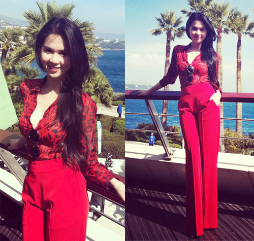 Ngọc Trinh xinh tươi và gợi cảm như hoa hồng trong ánh nắng chan hoà của biển Địa Trung Hải. Ngọc Trinh xinh tươi và gợi cảm như hoa hồng trong ánh nắng chan hoà của biển Địa Trung Hải.