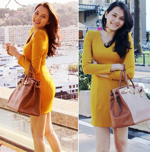 Siêu mẫu Ngọc Thạch sành điệu trên đường phố Monaco. Siêu mẫu Ngọc Thạch sành điệu trên đường phố Monaco.