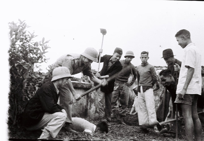 Một cảnh tập luyện trong kháng chiến. Ảnh tư liệu