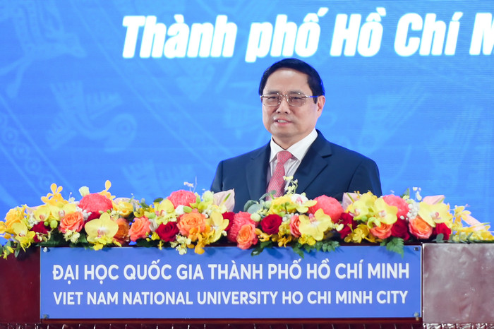 Thủ tướng Chính phủ Phạm Minh Chính làm diễn giả tại Đại học Quốc gia Thành phố Hồ Chí Minh (ảnh: CTV) Thủ tướng Chính phủ Phạm Minh Chính làm diễn giả tại Đại học Quốc gia Thành phố Hồ Chí Minh (ảnh: CTV)