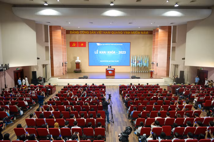Lễ khai khóa năm 2023 tại Đại học Quốc gia Thành phố Hồ Chí Minh (ảnh: CTV)