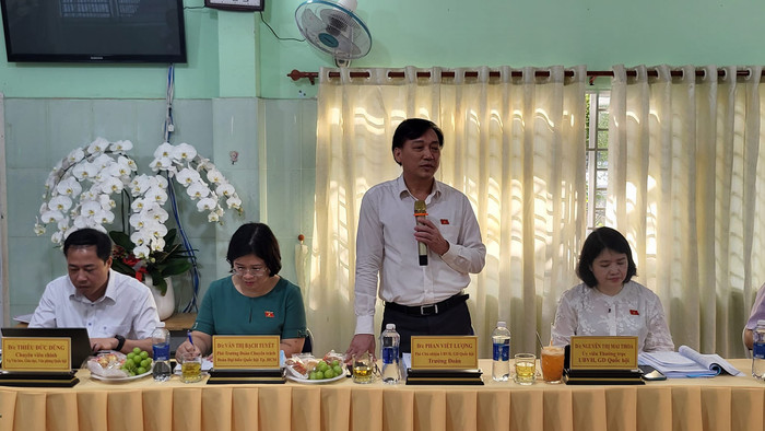 Ông Phan Viết Lượng - Phó Chủ nhiệm Ủy ban Văn hóa, Giáo dục của Quốc hội phát biểu (ảnh: P.L) Ông Phan Viết Lượng - Phó Chủ nhiệm Ủy ban Văn hóa, Giáo dục của Quốc hội phát biểu (ảnh: P.L)