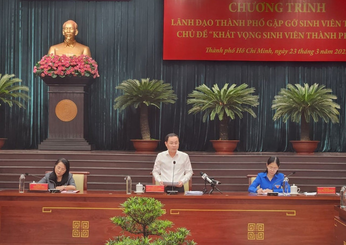 Phó Bí thư Thành ủy Thành phố Hồ Chí Minh Nguyễn Văn Hiếu phát biểu kết luận (ảnh: P.L)