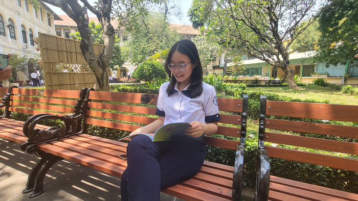 Võ Nguyễn Mỹ An, thủ khoa kỳ thi chọn học sinh giỏi quốc gia trung học phổ thông năm học 2022-2023 môn tiếng Anh. (Ảnh: P.L)