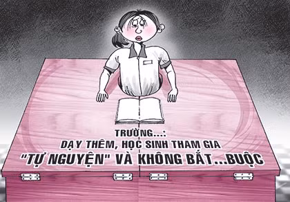 Thông tư 17 đang được một số trường dùng làm lá chắn để ép học sinh học thêm. (Ảnh minh họa: plo.vn)