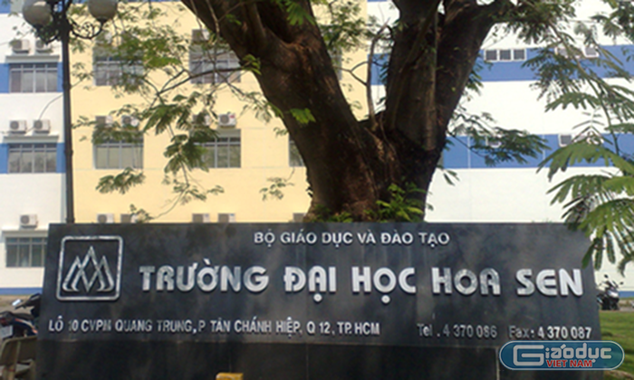Trường Đại học Hoa Sen, thành viên Tập đoàn Giáo dục Nguyễn Hoàng (Ảnh: GDVN) Trường Đại học Hoa Sen, thành viên Tập đoàn Giáo dục Nguyễn Hoàng (Ảnh: GDVN)