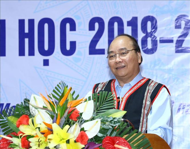 Thủ tướng Nguyễn Xuân Phúc phát biểu. Ảnh: Thống Nhất/TTXVN Thủ tướng Nguyễn Xuân Phúc phát biểu. Ảnh: Thống Nhất/TTXVN