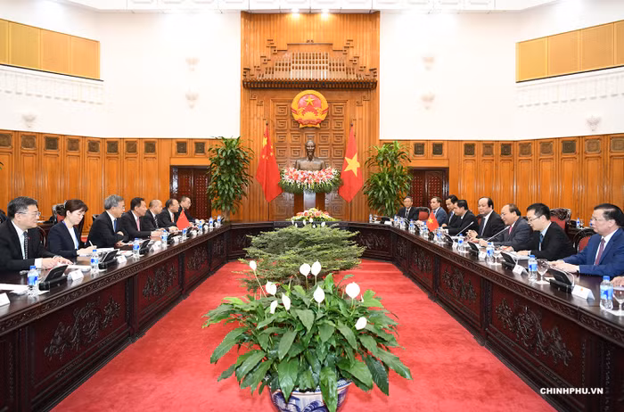 Toàn cảnh buổi tiếp. Ảnh: VGP/Quang Hiếu