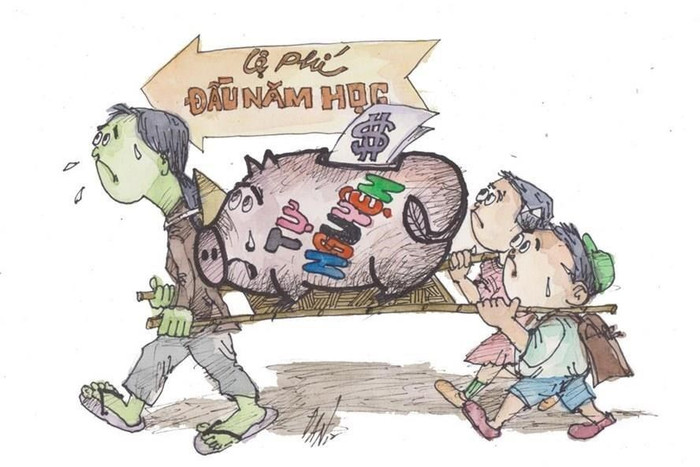 Vấn đề lạm thu đang gây bức xúc dư luận xã hội. Ảnh minh họa: Laodong.vn