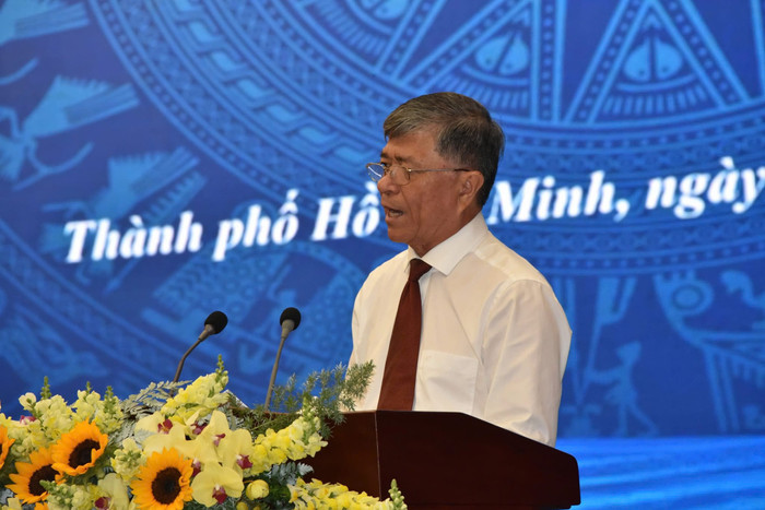 Ông Nguyễn Văn Hiếu - Giám đốc Sở Giáo dục và Đào tạo Thành phố Hồ Chí Minh phát biểu tại buổi lễ (ảnh: V.D) gdvn_VTT3.jpg
