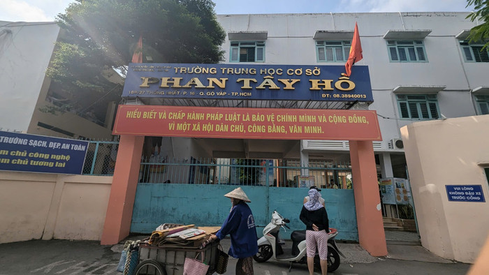 Trường trung học cơ sở Phan Tây Hồ, Quận Gò Vấp (ảnh minh họa: V.D) gdvn_THCSPHanTayHo.jpg
